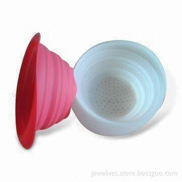 Silicone Collapsible Bowls, Nontoxic and Tasteless, Customized Colors and Logos are Accepted